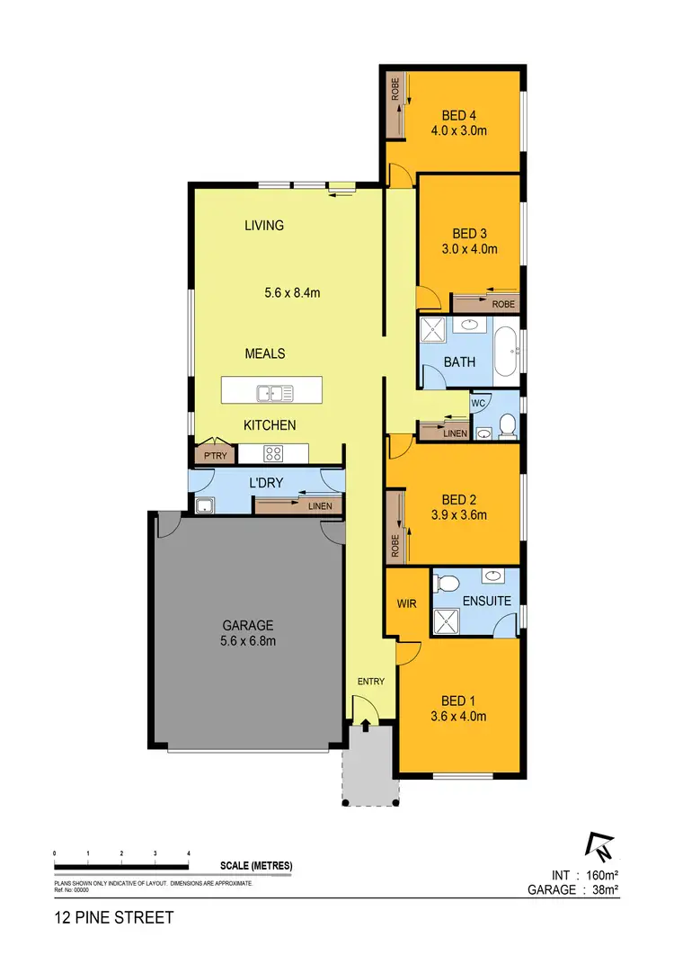Floorplan of Homely house listing, 12 Pine Street, Eaglehawk VIC 3556