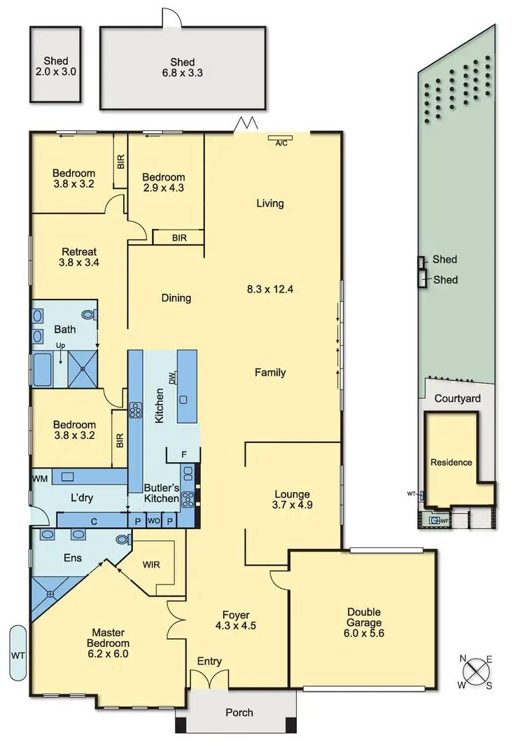 Floorplan of Homely house listing, 35 Delacombe Drive, Mill Park VIC 3082