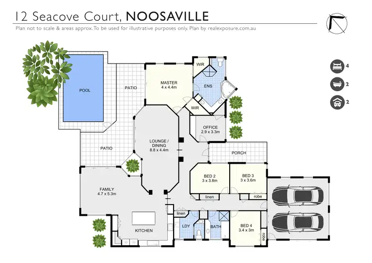 Floorplan of Homely house listing, 12 Seacove Court, Noosa Waters QLD 4566