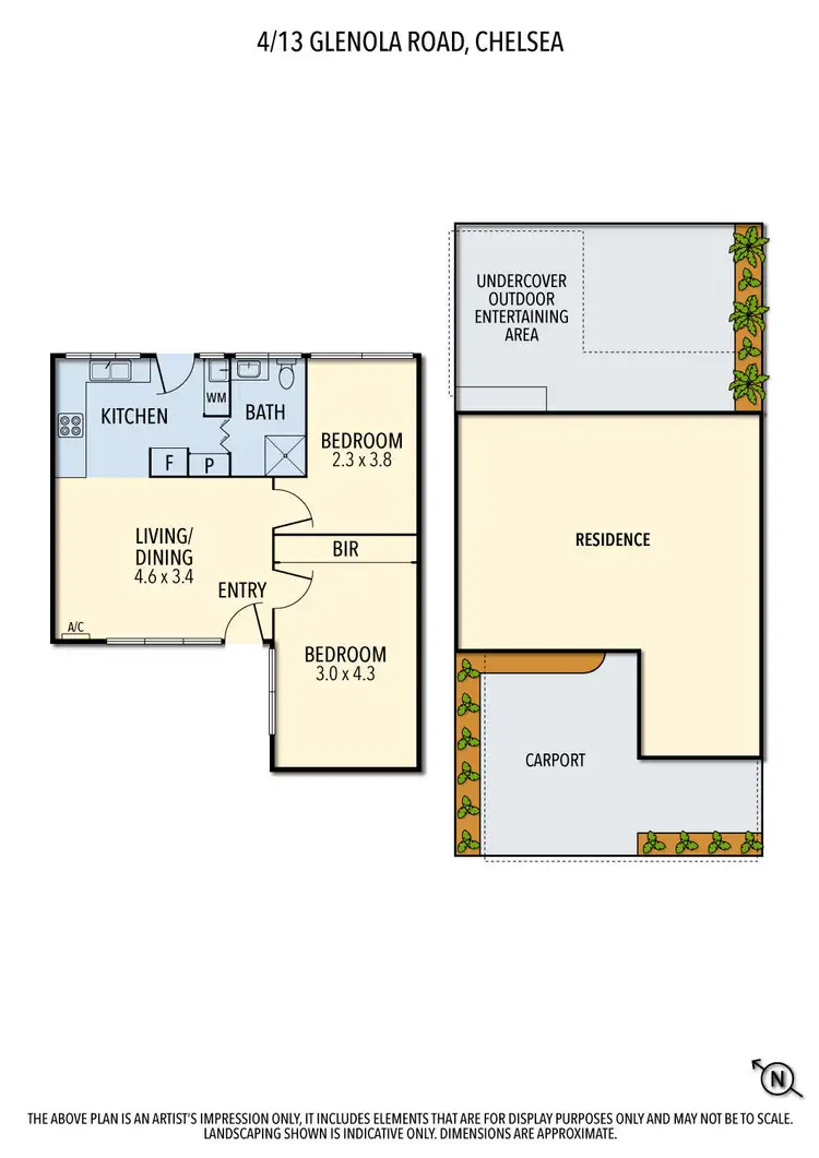 Floorplan of Homely unit listing, 4/13 Glenola Road, Chelsea VIC 3196