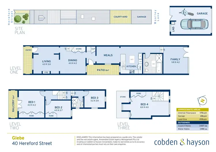 Floorplan of Homely house listing, 40 Hereford Street, Glebe NSW 2037