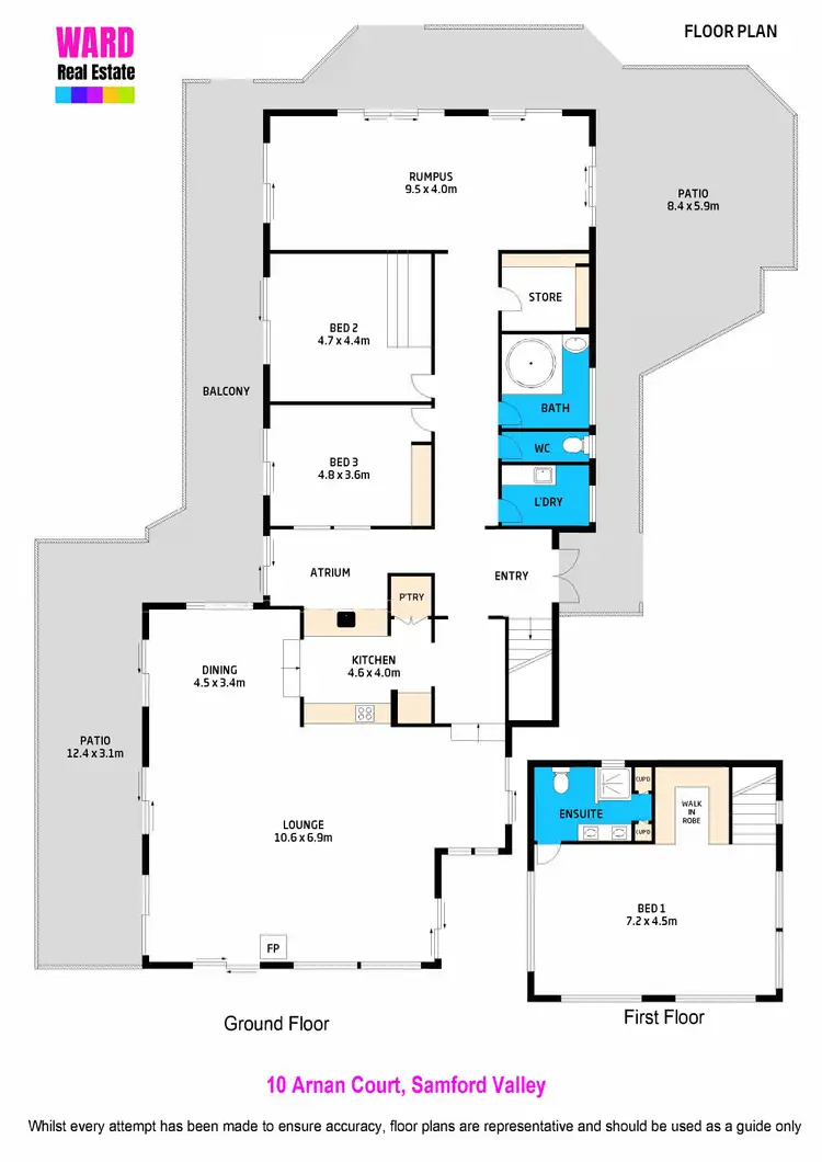Floorplan of Homely house listing, 10 Arnan Court, Samford Valley QLD 4520