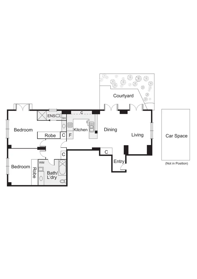 Floorplan of Homely apartment listing, 2/9 Beach Street, Port Melbourne VIC 3207