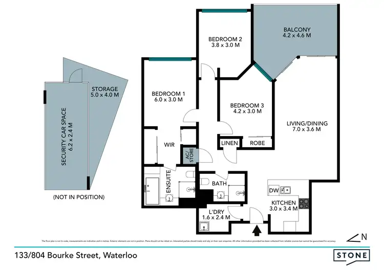 Floorplan of Homely apartment listing, 133/804 Bourke Street, Waterloo NSW 2017