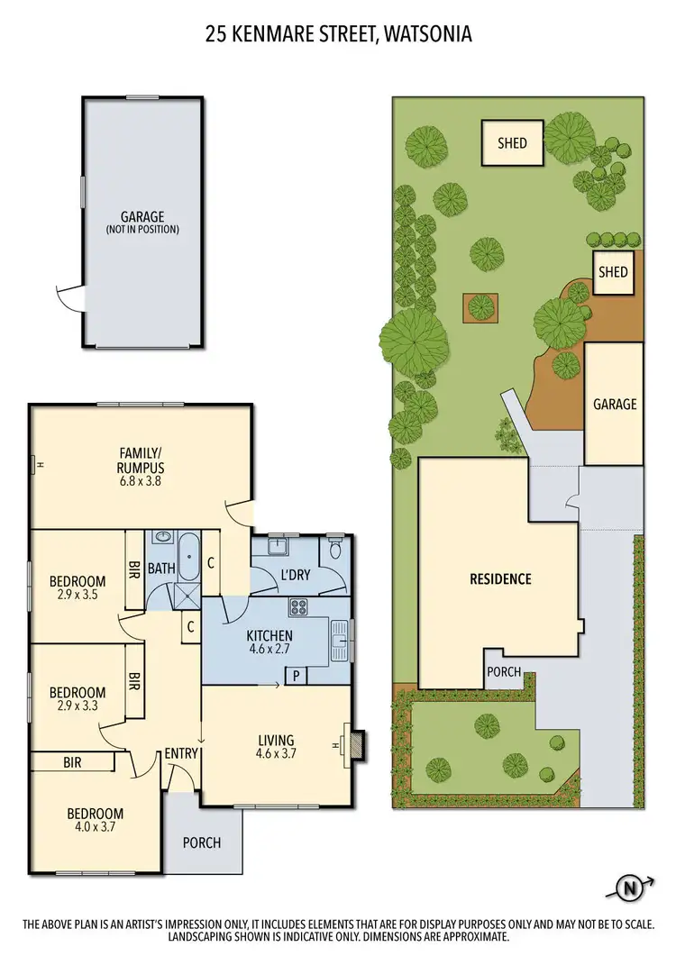 Floorplan of Homely house listing, 25 Kenmare Street, Watsonia VIC 3087