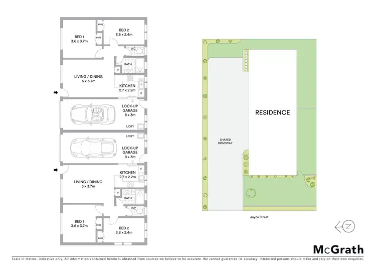 Floorplan of Homely semi-detached listing, 24 Joyce Street, Kirwan QLD 4817