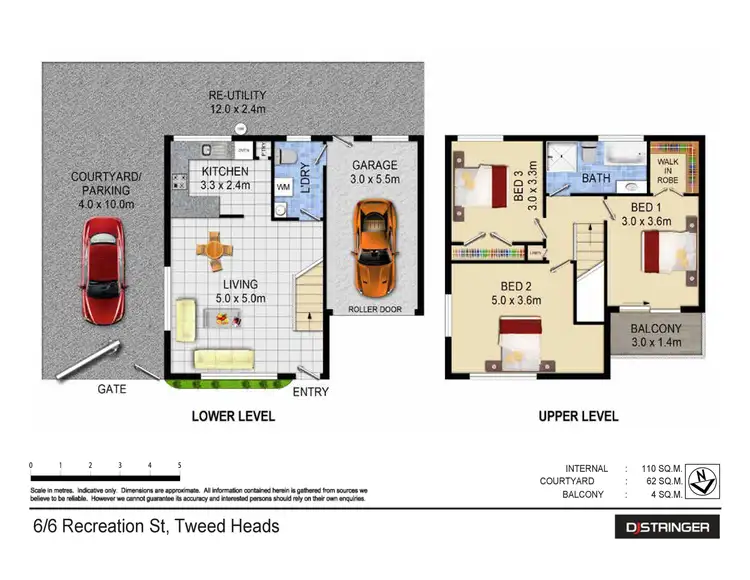 Floorplan of Homely townhouse listing, 6/6 Recreation Street, Tweed Heads NSW 2485