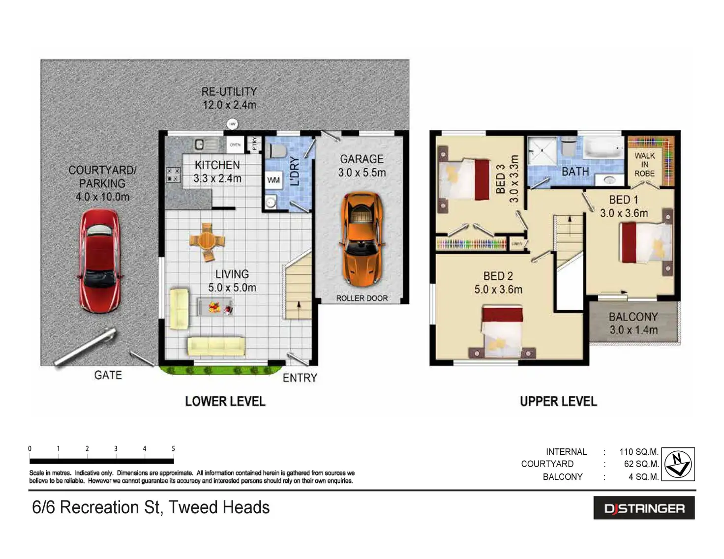 Floorplan of Homely townhouse listing, 6/6 Recreation Street, Tweed Heads NSW 2485