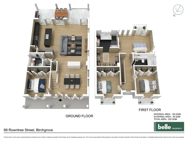 Floorplan of Homely house listing, 99 Rowntree Street, Birchgrove NSW 2041