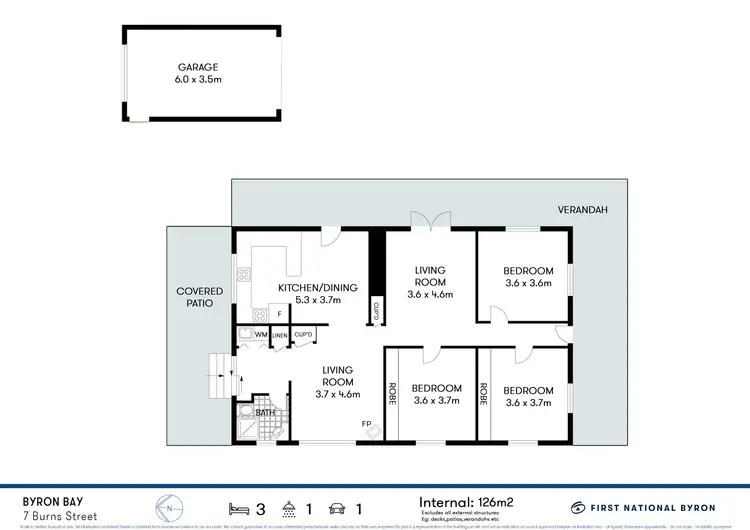 Floorplan of Homely house listing, 7 Burns Street, Byron Bay NSW 2481
