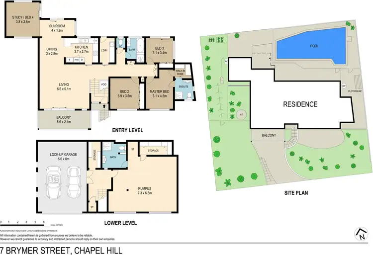 Floorplan of Homely house listing, 7 Brymer Street, Chapel Hill QLD 4069