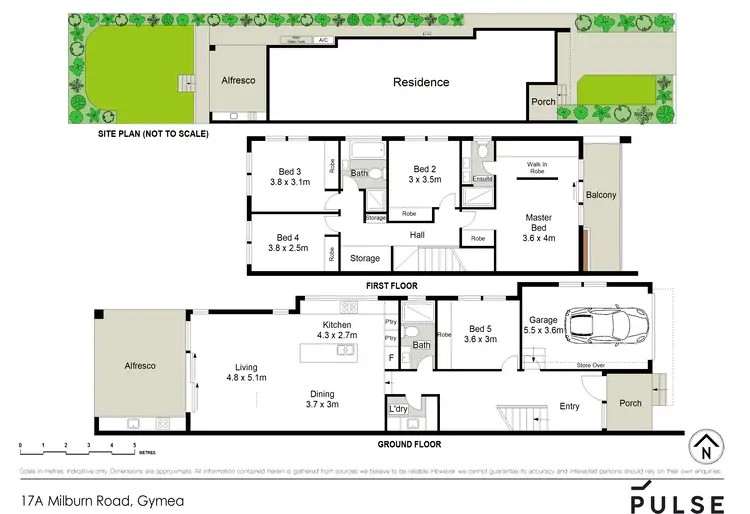 Floorplan of Homely semi-detached listing, 17A Milburn Road, Gymea NSW 2227