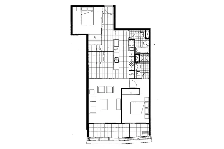 Floorplan of Homely apartment listing, 754/1000 Ann Street, Fortitude Valley QLD 4006