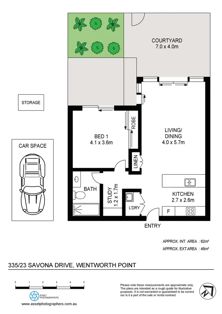 Floorplan of Homely apartment listing, 335/23 Savona Drive, Wentworth Point NSW 2127