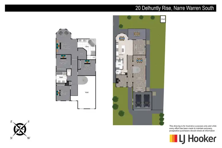 Floorplan of Homely house listing, 20 Delhuntly Rise, Narre Warren South VIC 3805