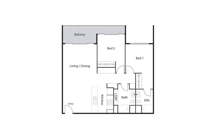 Floorplan of Homely apartment listing, 129/5 Burnie Street, Lyons ACT 2606