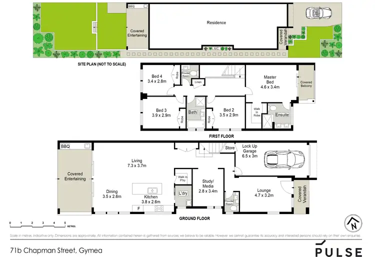 Floorplan of Homely semi-detached listing, 71B Chapman Street, Gymea NSW 2227
