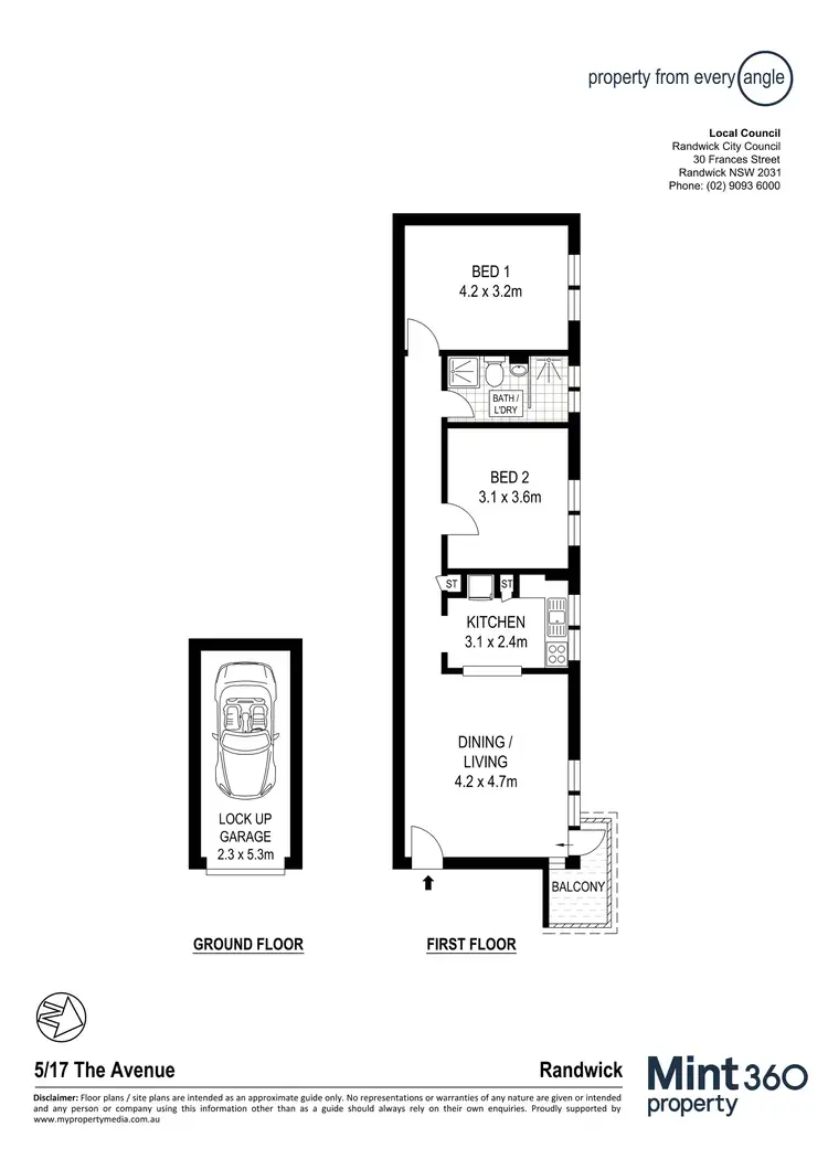 Floorplan of Homely apartment listing, 5/17 The Avenue, Randwick NSW 2031