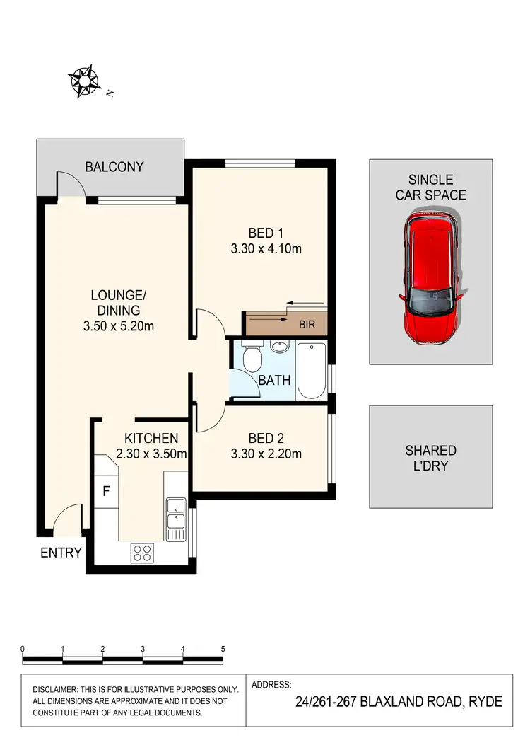 Floorplan of Homely apartment listing, 24/261-267 Blaxland Road, Ryde NSW 2112