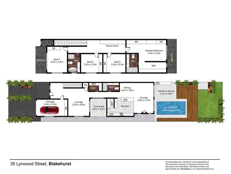 Floorplan of Homely semi-detached listing, 35 Lynwood Street, Blakehurst NSW 2221