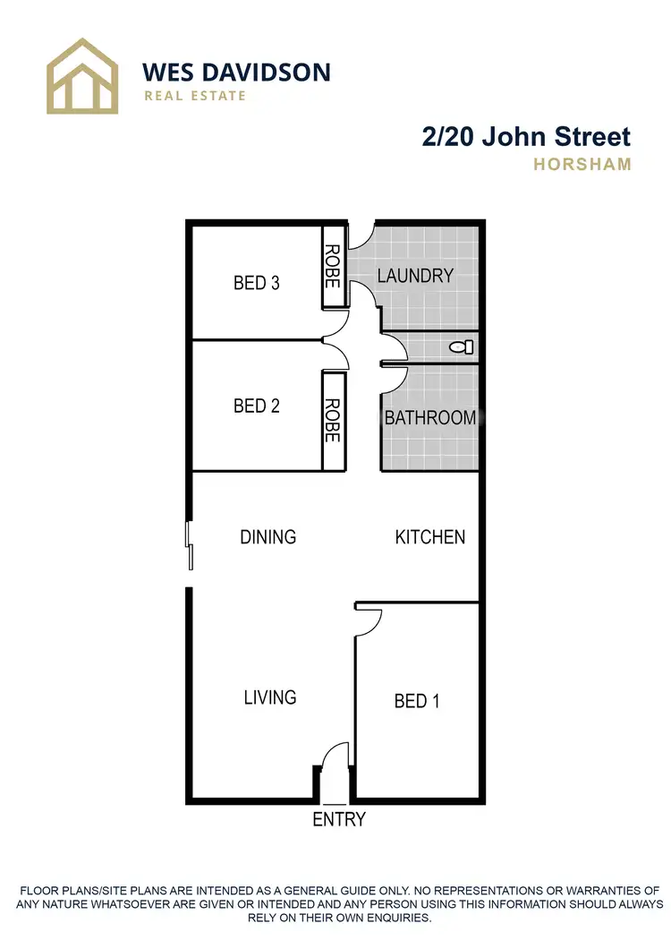 Floorplan of Homely unit listing, 2/20 John Street, Horsham VIC 3400