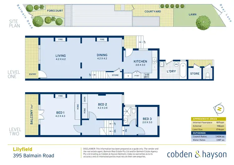 Floorplan of Homely house listing, 395 Balmain Road, Lilyfield NSW 2040