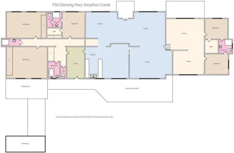 Floorplan of Homely house listing, 750 Glenelg Highway, Smythes Creek VIC 3351