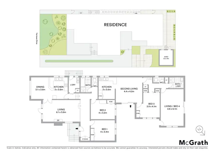 Floorplan of Homely house listing, 46 Yerrawa Drive, Watsonia VIC 3087