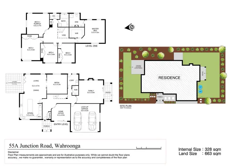 Floorplan of Homely house listing, 55A Junction Road, Wahroonga NSW 2076