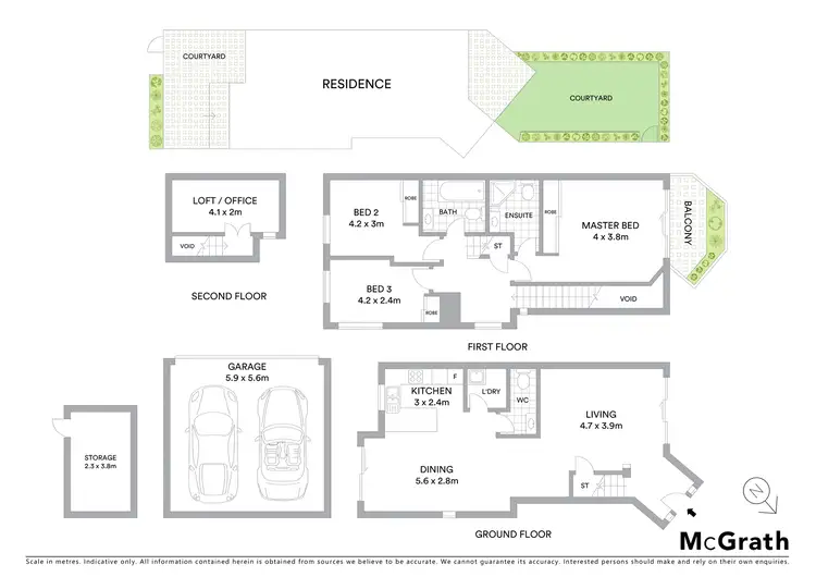 Floorplan of Homely townhouse listing, 4/34 Park Road, Naremburn NSW 2065