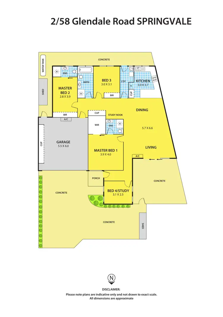 Floorplan of Homely unit listing, 2/58 Glendale Road, Springvale VIC 3171