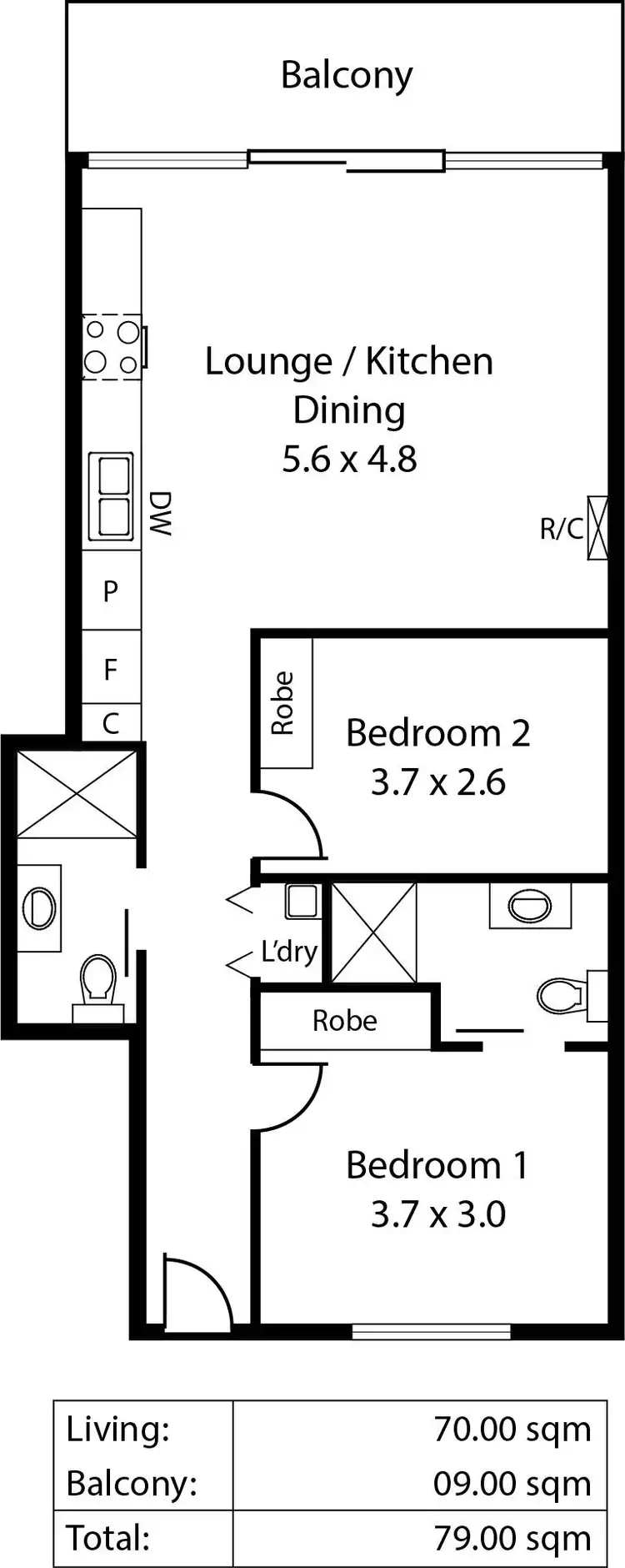 Floorplan of Homely apartment listing, 101/271-281 Gouger Street, Adelaide SA 5000