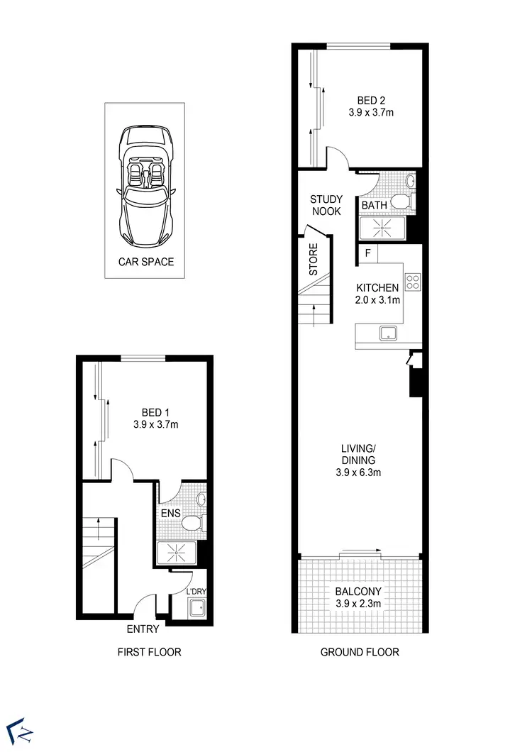 Floorplan of Homely apartment listing, 403/16-20 Smail Street, Ultimo NSW 2007