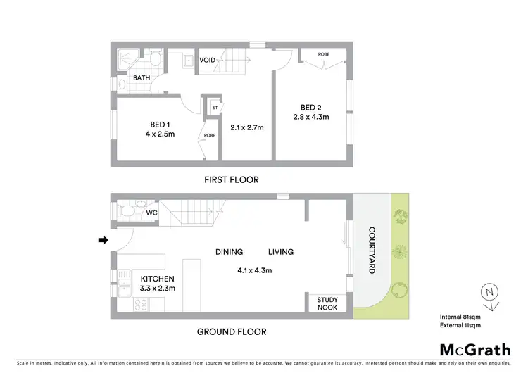 Floorplan of Homely unit listing, 9/34 Bayswater Road, Hyde Park QLD 4812