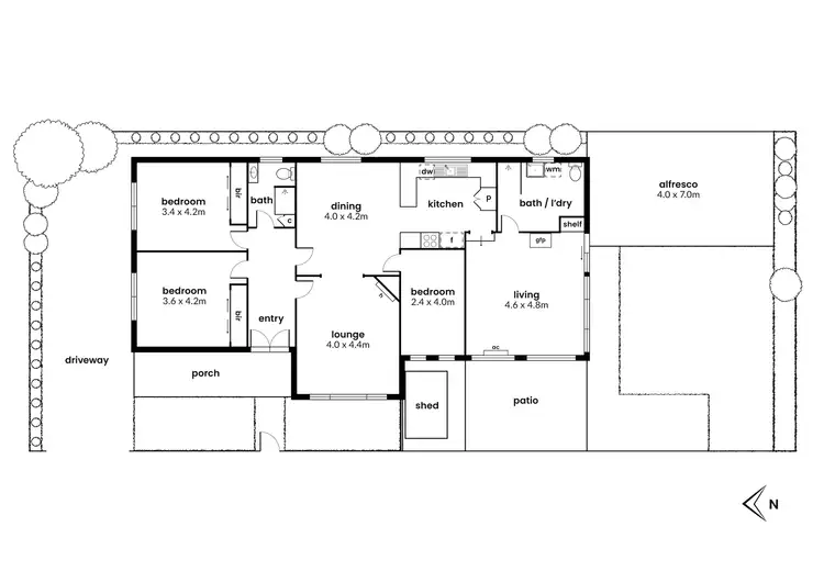 Floorplan of Homely house listing, 25 Gellibrand Street, Williamstown VIC 3016