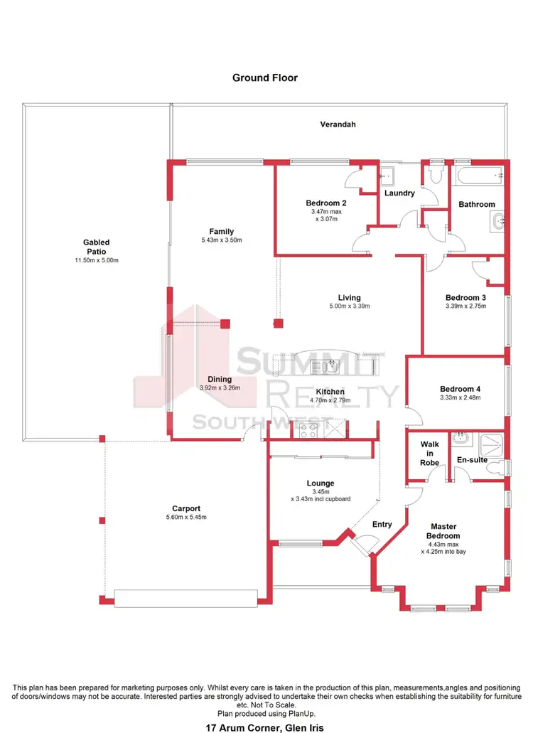 Floorplan of Homely house listing, 17 Arum Corner, Glen Iris WA 6230