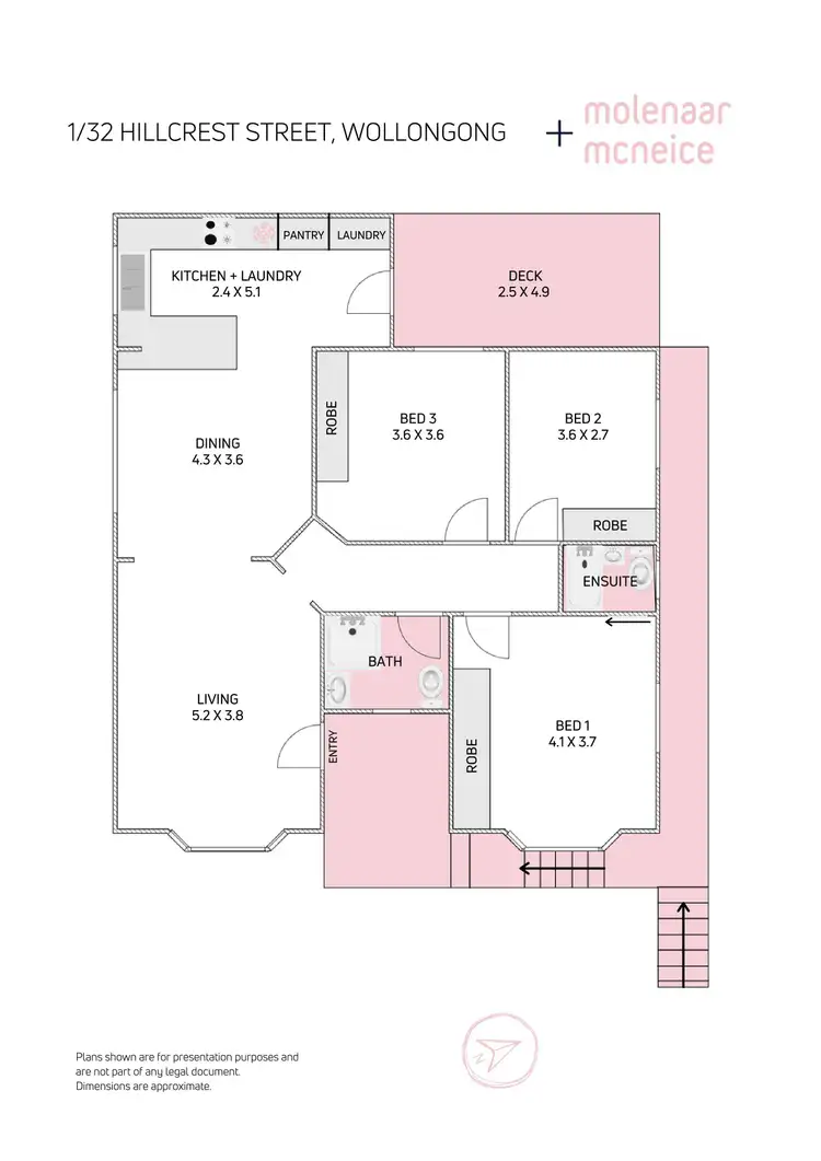 Floorplan of Homely house listing, 1/32 Hillcrest Street, Wollongong NSW 2500