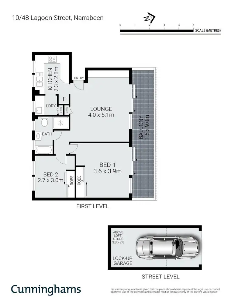 Floorplan of Homely unit listing, 10/48 Lagoon Street, Narrabeen NSW 2101