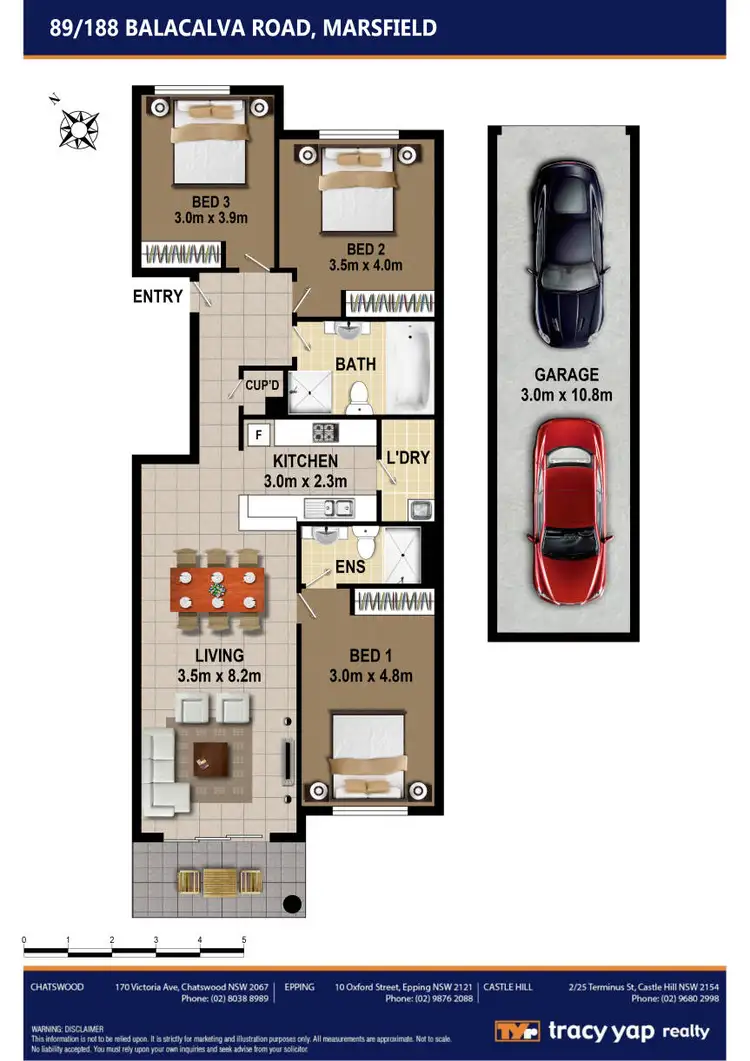 Floorplan of Homely apartment listing, 89/188 Balaclava Road, Marsfield NSW 2122