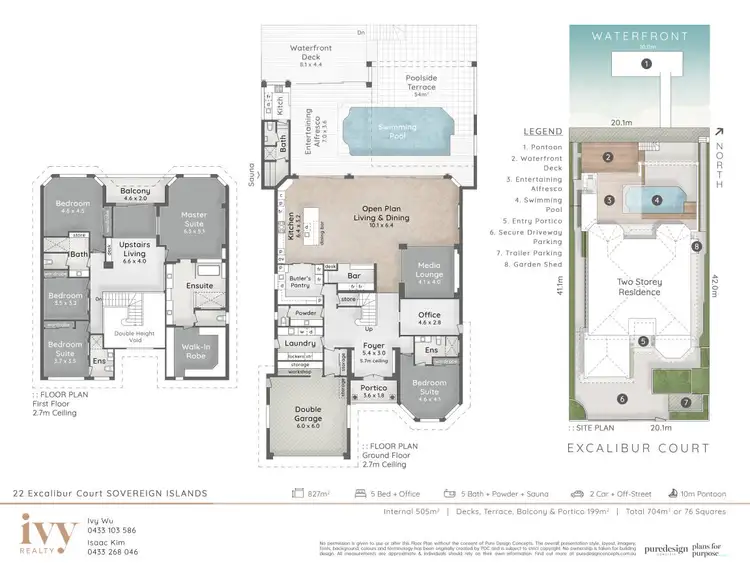 Floorplan of Homely house listing, 22 Excalibur Court, Sovereign Islands QLD 4216