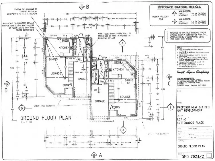 Floorplan of Homely semi-detached listing, 1 & 2/4 Cottonwood Place, Taranganba QLD 4703
