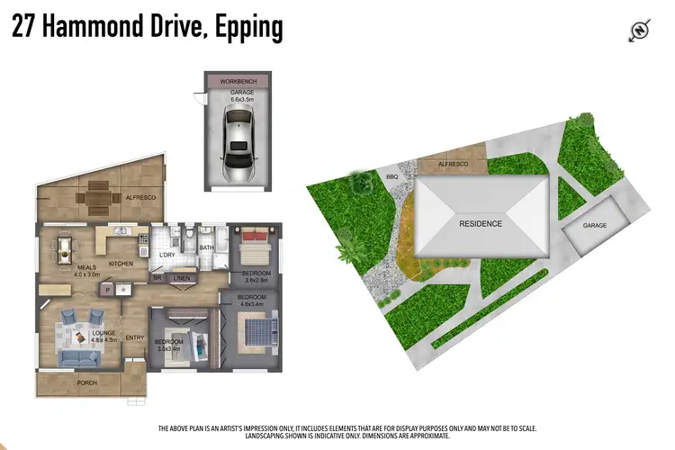 Floorplan of Homely house listing, 27 Hammond Drive, Epping VIC 3076