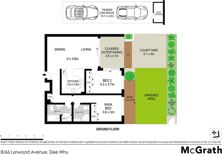 Floorplan of Homely apartment listing, 8/66-70 Lynwood Avenue, Dee Why NSW 2099