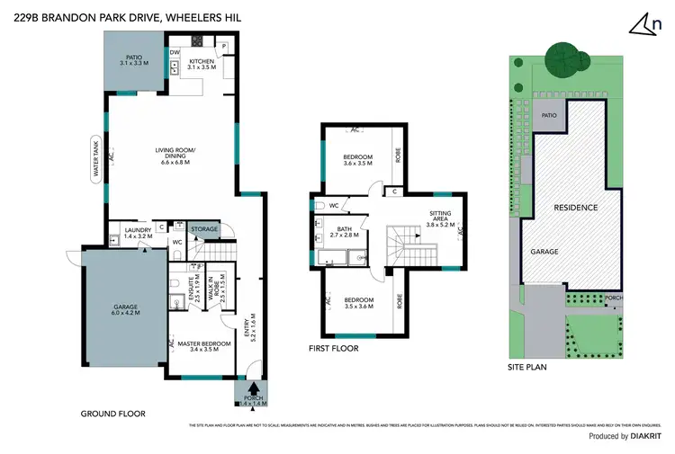 Floorplan of Homely townhouse listing, 229B Brandon Park Drive, Wheelers Hill VIC 3150