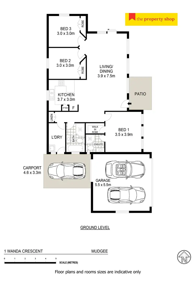 Floorplan of Homely house listing, 1 Wanda Crescent, Mudgee NSW 2850