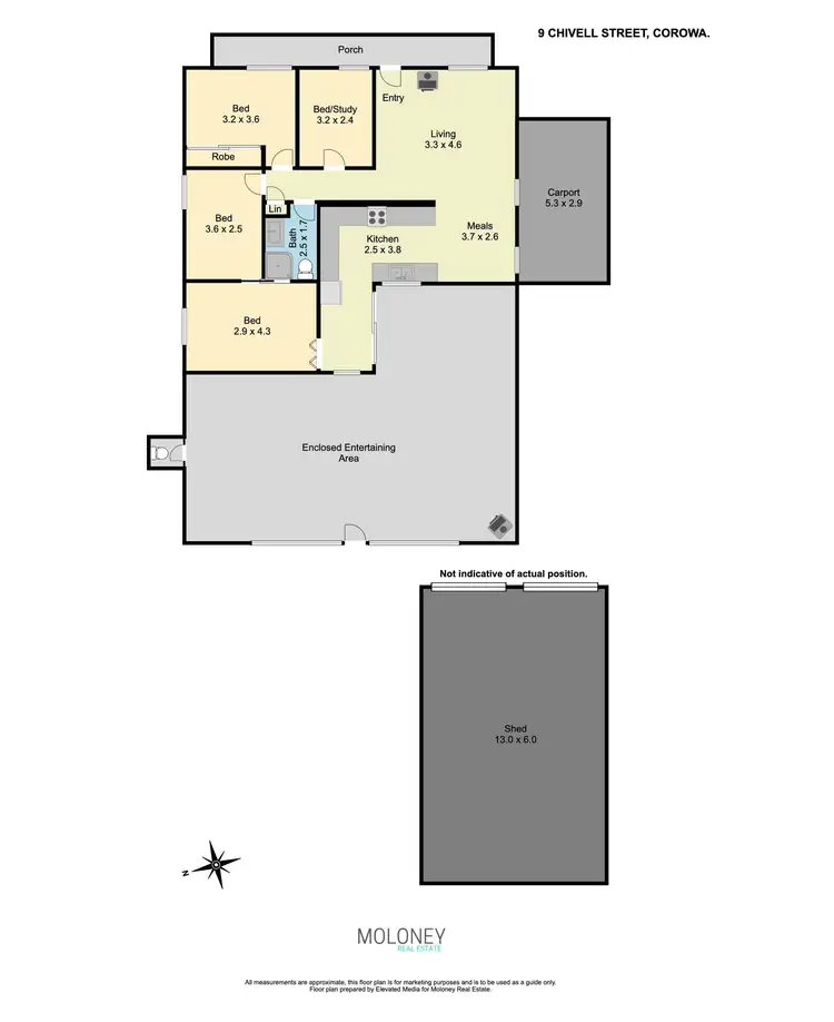 Floorplan of Homely house listing, 9 Chivell Street, Corowa NSW 2646
