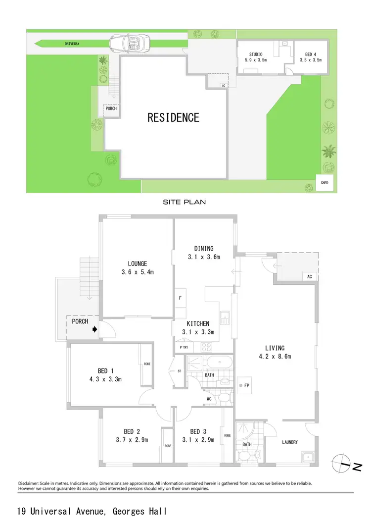 Floorplan of Homely house listing, 19 Universal Avenue, Georges Hall NSW 2198