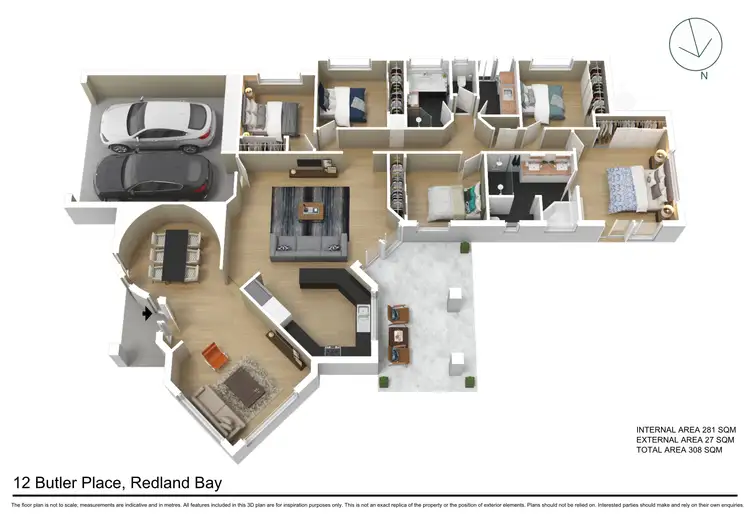 Floorplan of Homely house listing, 12 Butler Place, Redland Bay QLD 4165