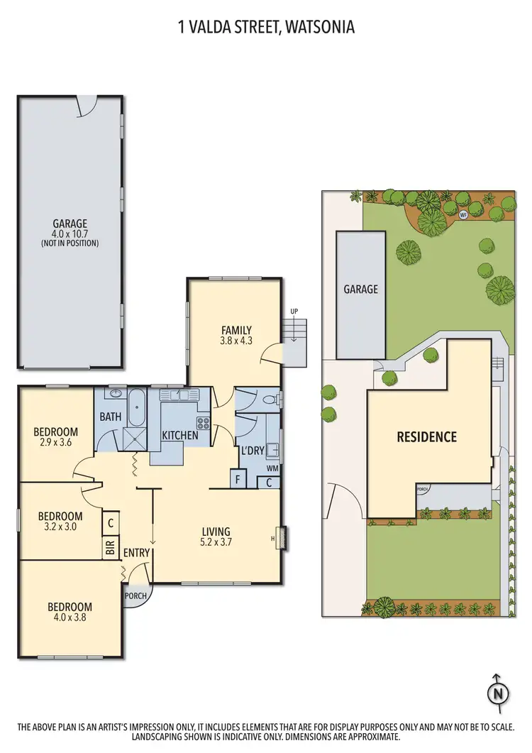 Floorplan of Homely house listing, 1 Valda Street, Watsonia VIC 3087