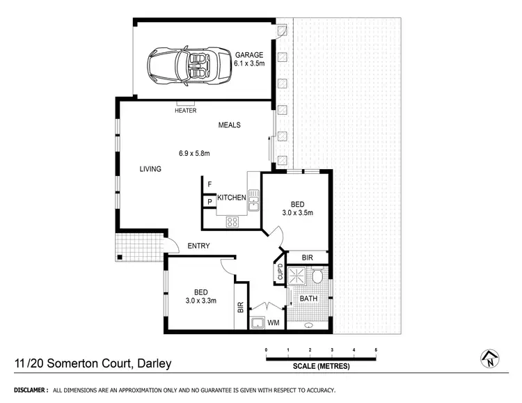 Floorplan of Homely block of units listing, 11/20 Somerton Court, Darley VIC 3340